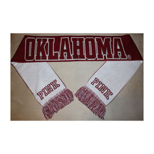 STOCKING STUFFER! Oklahoma Sooners Football Red White Scarf Victoria's Secret